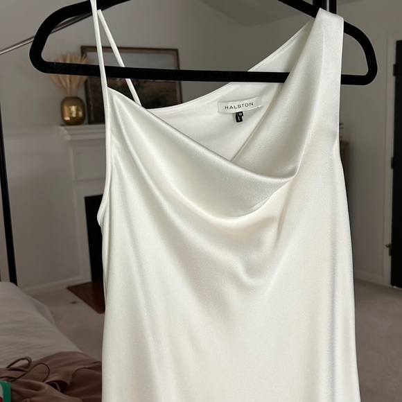 Halston Women’s Satin Slip Gown - Size 10 - Picture 2 of 11